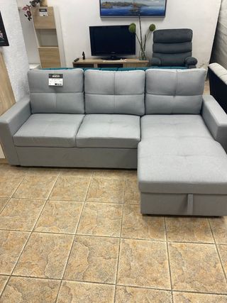 SOFA CAMA NUEVO CHAISE LONGUE 3 PLAZAS