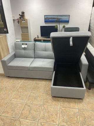 SOFA CAMA NUEVO CHAISE LONGUE 3 PLAZAS