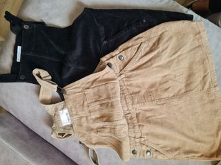 Peto falda pana beige y negro Talla XS