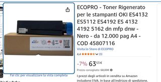 Toner Rigenerato OKI ES4132 ES5112 ES4192