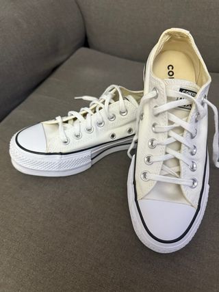 Converse bajas con plataforma