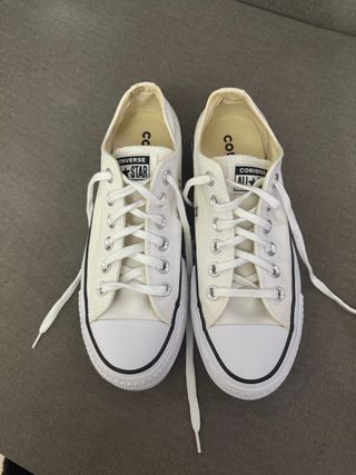 Converse bajas con plataforma