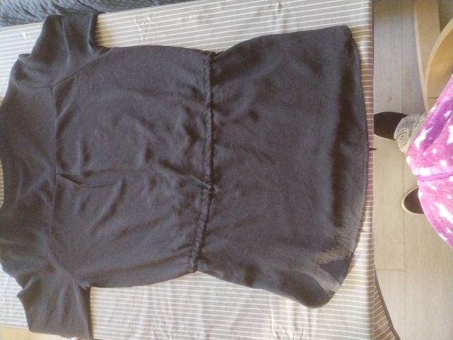 Blusón negro con cordón