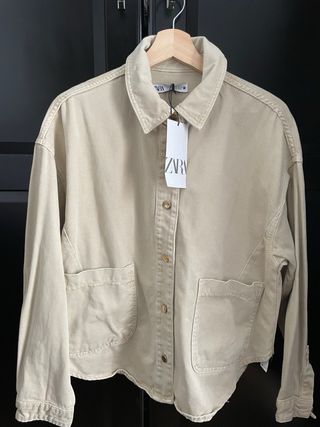 Sobrecamisa Zara Beige