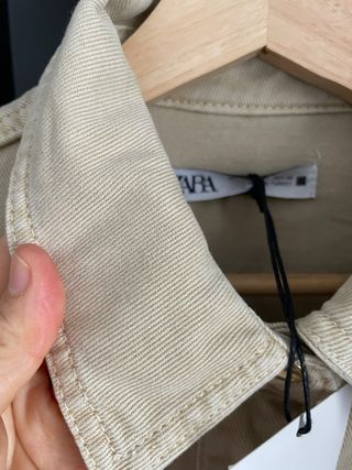 Sobrecamisa Zara Beige