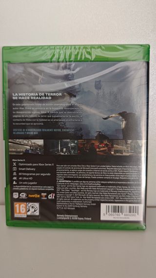 Alan Wake Remastered Xbox Precintado PAL ESP