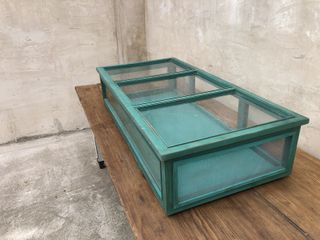 Vitrina Antigua Sobremesa Verde