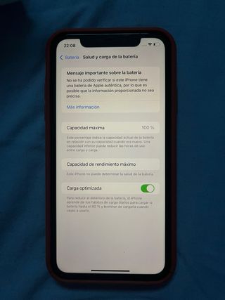 iPhone 11 128GB Rojo 100% bateria