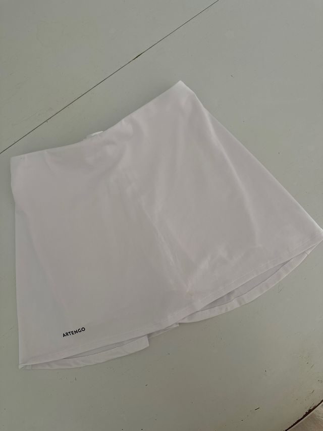 Falda de pádel ARTENGO blanca