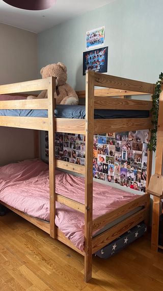 Litera Ikea Madera + 2 Colchones 90x200
