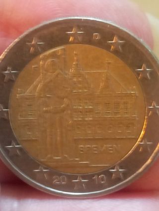 Moneda 2 Euros Bremen 2010