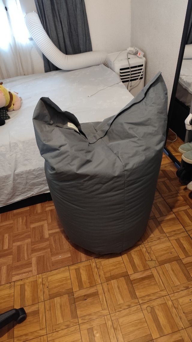 Puff Grande Gris de Tela