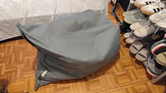 Puff Grande Gris de Tela