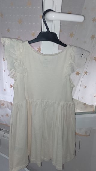 Vestido de verano beige niña talla 4-6