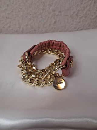 Pulsera Bimba y Lola dorada y rosa