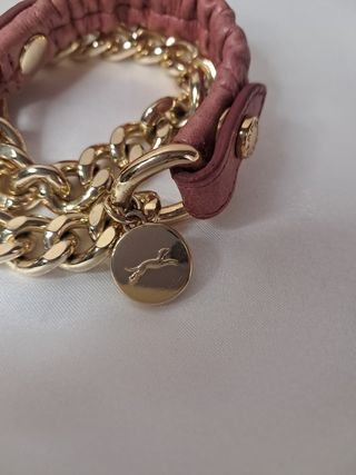 Pulsera Bimba y Lola dorada y rosa
