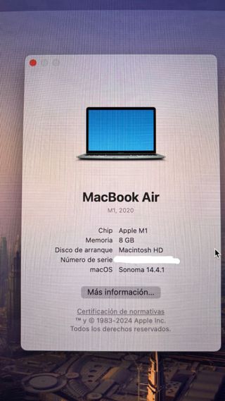 Ordenador Portátil Apple MacBook Air Plata