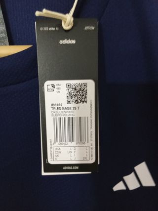 Camiseta Adidas Talla L Azul marino.