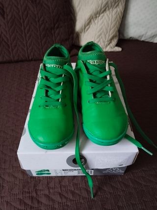 Zapatillas Kappa Fútbol Niño Verde