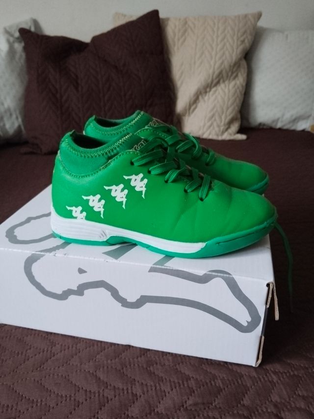 Zapatillas Kappa Fútbol Niño Verde