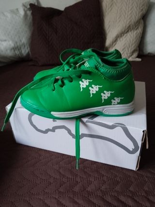 Zapatillas Kappa Fútbol Niño Verde