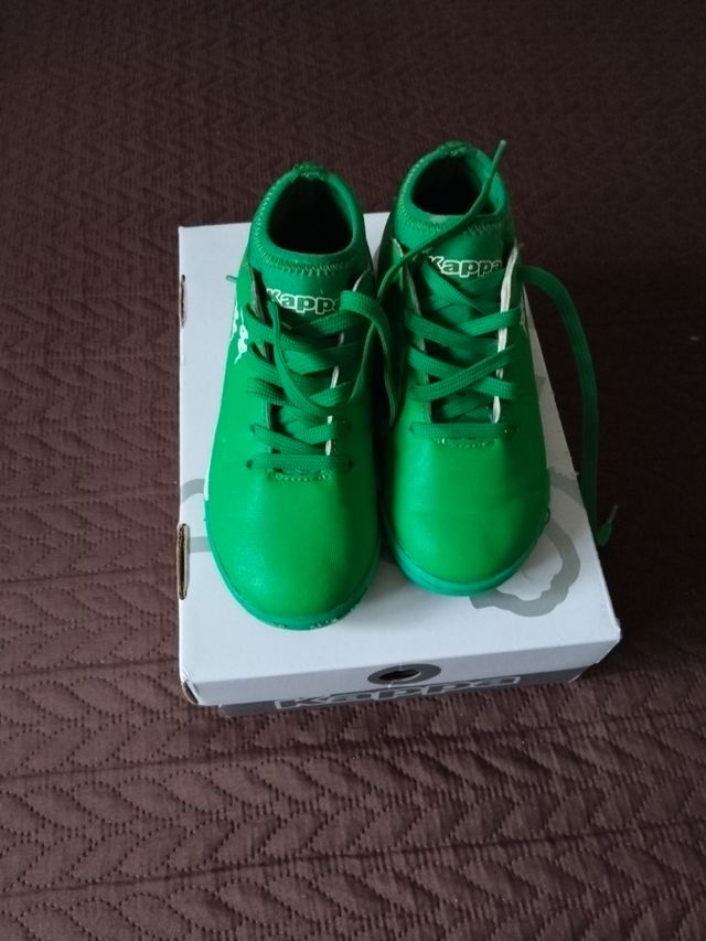 Zapatillas Kappa Fútbol Niño Verde
