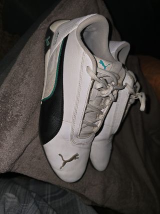 Zapatillas Puma Futbol Sala Blancas y Negras 