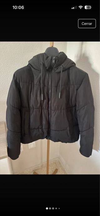 Chaquetón acolchado negro