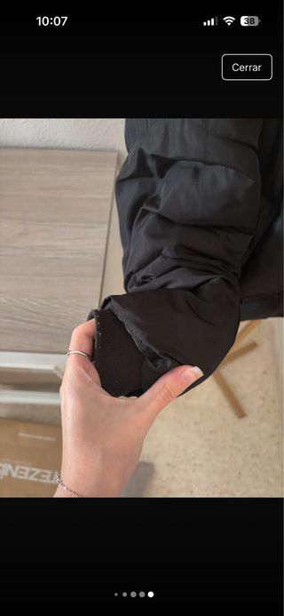 Chaquetón acolchado negro