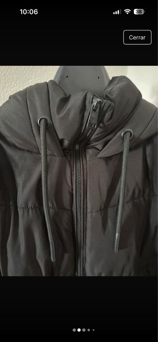 Chaquetón acolchado negro
