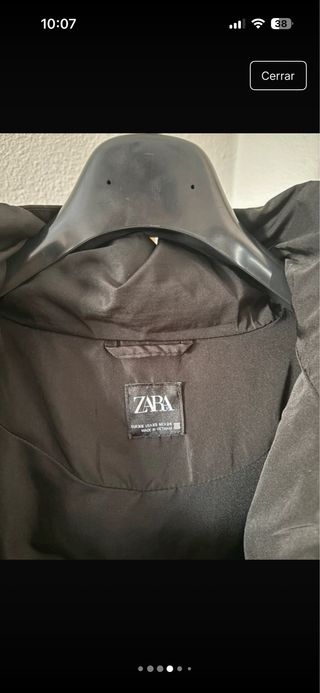 Chaquetón acolchado negro