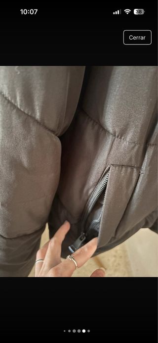 Chaquetón acolchado negro