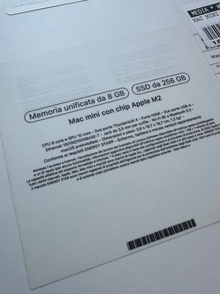 Mac Mini M2 Argento