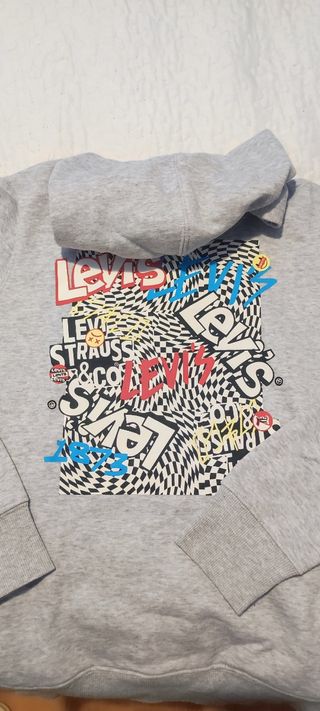 Sudadera Levi's juvenil gris