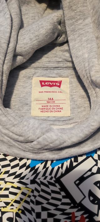 Sudadera Levi's juvenil gris