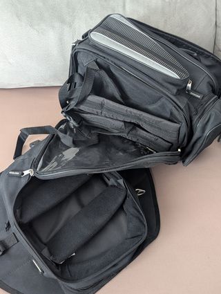 Mochila Imantada para Moto con Ventana Transparent