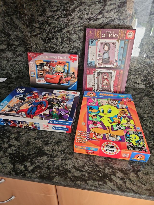 Lote 4 Puzzles Infantiles.