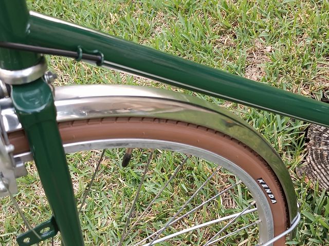 Bicicleta verde clásica BH .