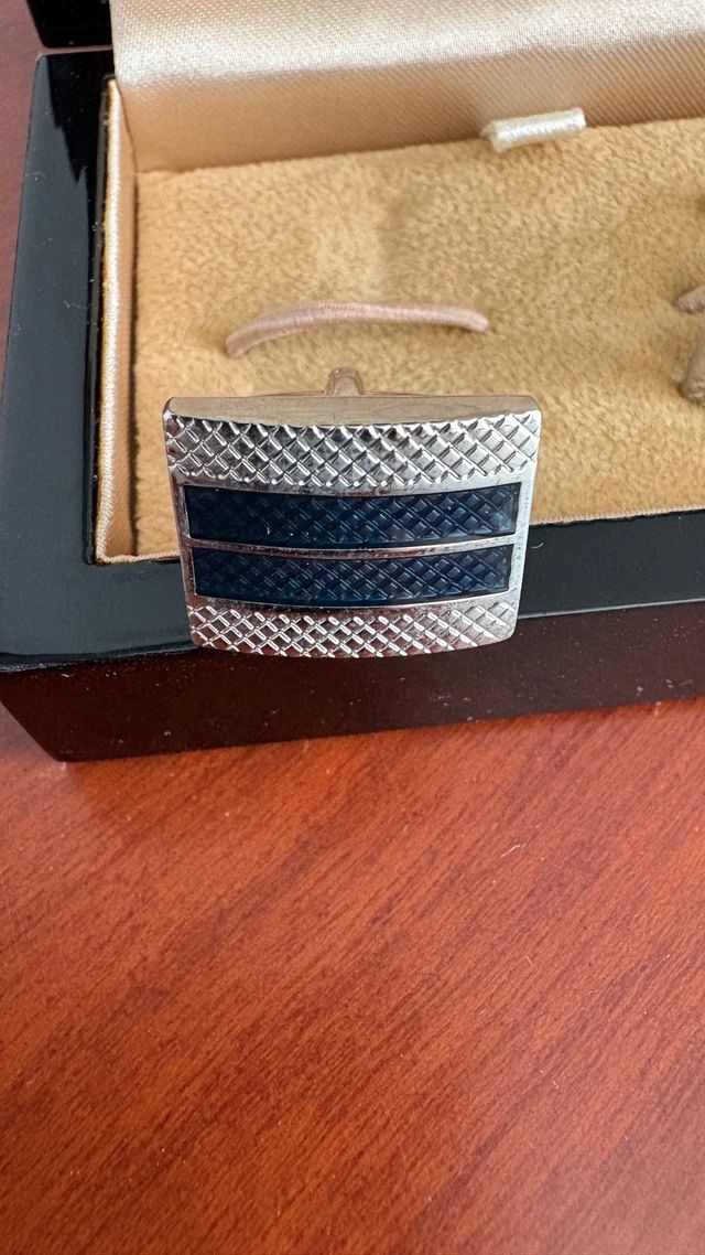 Gemelos Lindenmann Plata y Azul