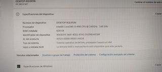 Ordenador HP i3 8GB RAM SSD