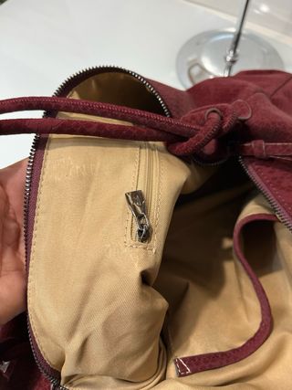 Borsa a tracolla bordeaux effetto pitone