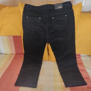 Max & Liu Pantalone Velluto Nero Donna Tg 50 IT