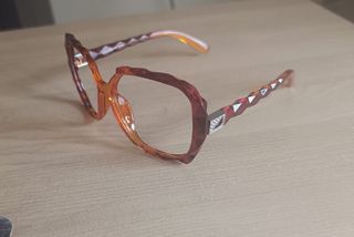 Montatura Occhiali Donna Vintage Arancio/Rosso