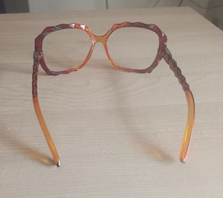 Montatura Occhiali Donna Vintage Arancio/Rosso