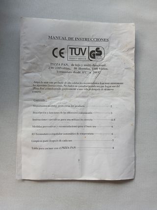 Sartén Eléctrica Asadora Pizza/Paella