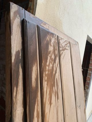 Portón Puerta antigua madera maciza