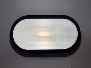 Lampada parete plastica nero IP65