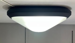 Lampada parete plastica nero IP65
