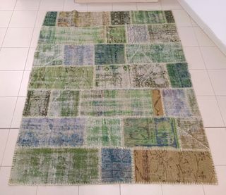 Tappeto patchwork turco 192x156 cm NUOVO
