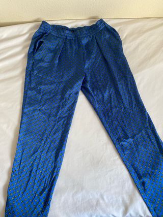 Pantalones Zara Estampados Azul